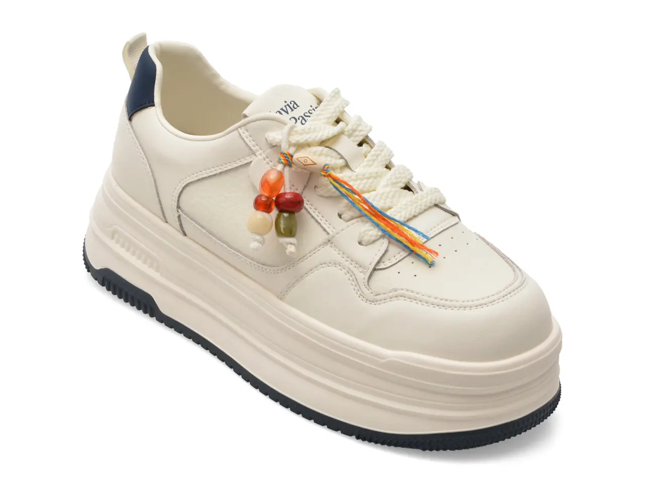 Pantofi sport FLAVIA PASSINI albi, 2869, din piele naturala
