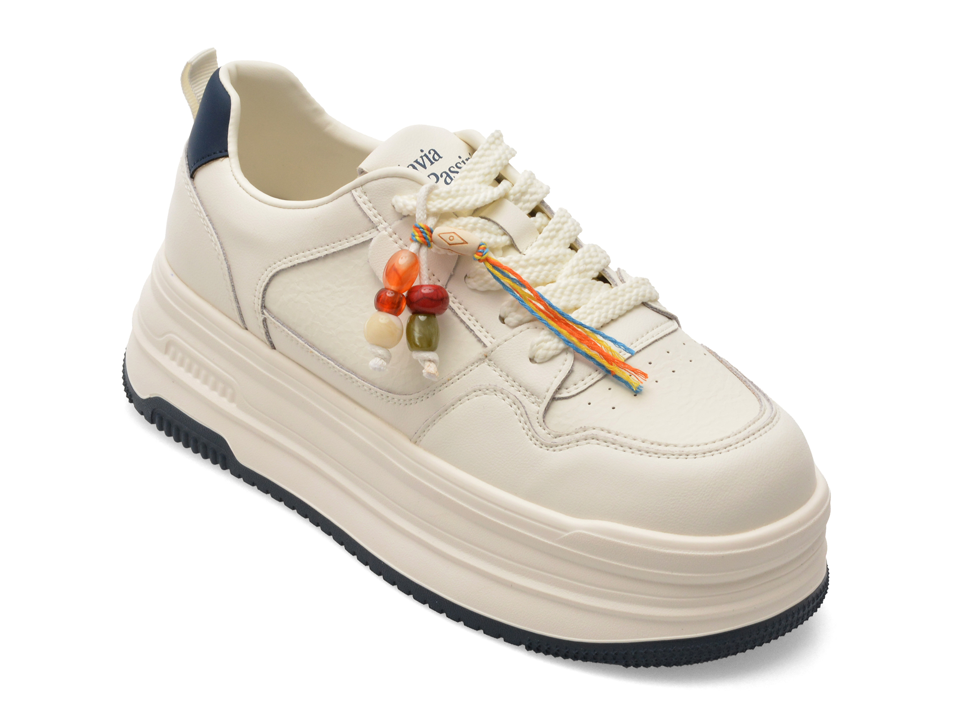 Pantofi sport FLAVIA PASSINI albi, 2869, din piele naturala