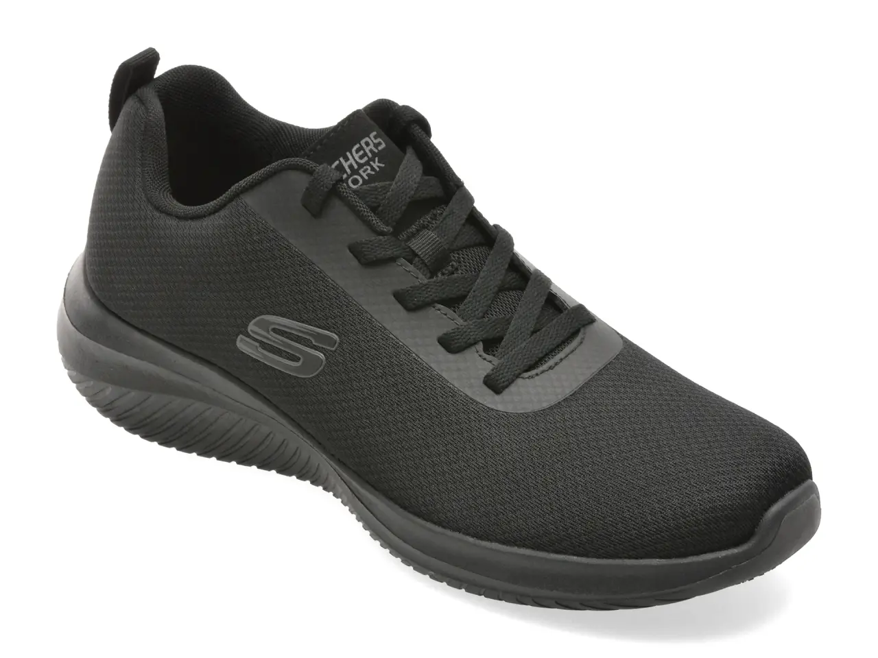 Pantofi sport SKECHERS negri, ULTRA FLEX 3.0 SR, din material textil
