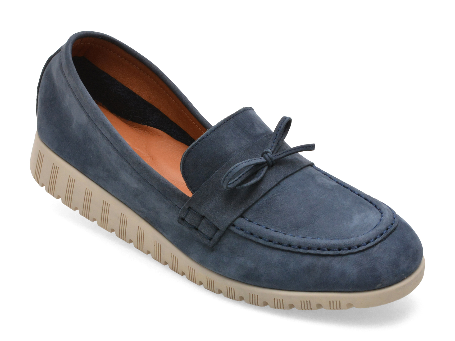 Mocasini IMAGE bleumarin, 261007, din nabuc