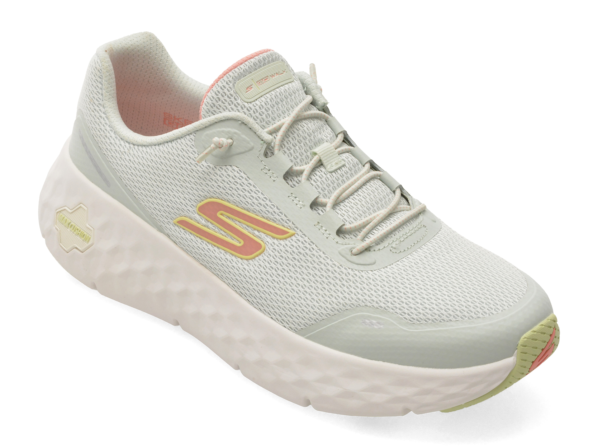 Pantofi sport SKECHERS gri, GO WALK MAX CUSHIONING FLEX, din material textil