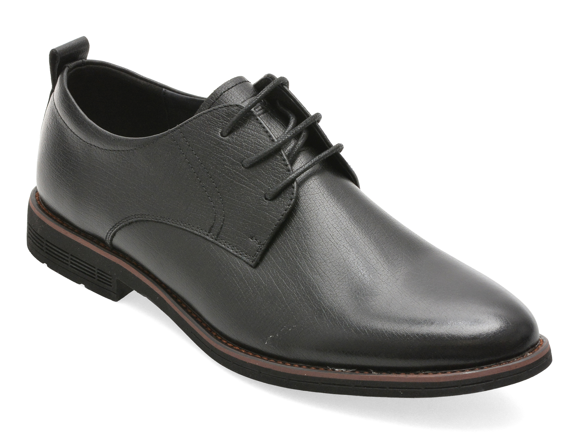 Pantofi eleganti OTTER negri, V230009, din piele naturala