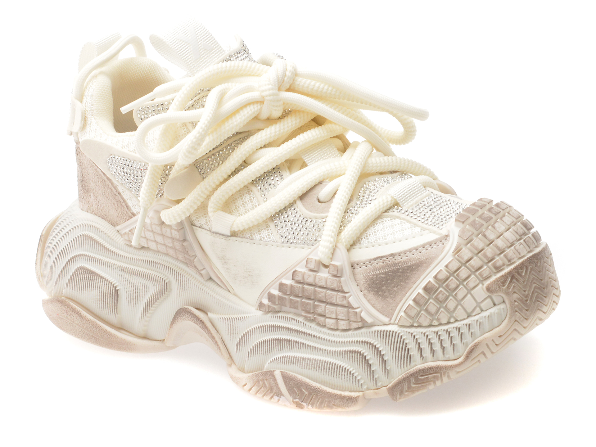 Pantofi sport GRYXX albi, 9898, din material textil