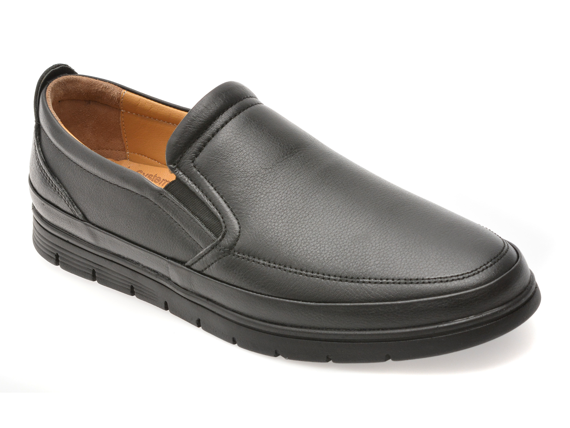 Pantofi BITE THE BULLET negri, SH750, din piele naturala