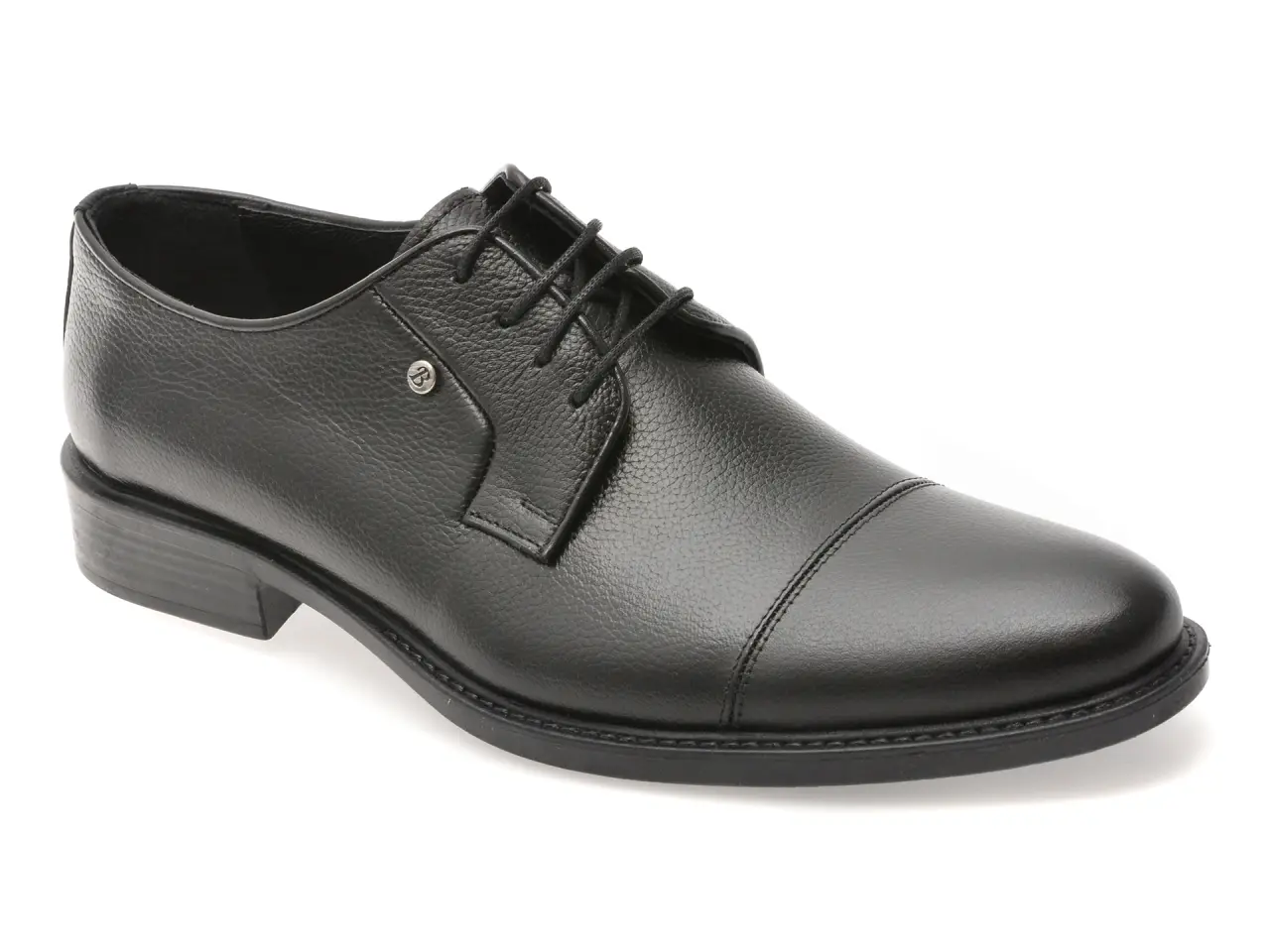 Pantofi eleganti BITE THE BULLET negri, BRL918, din piele naturala
