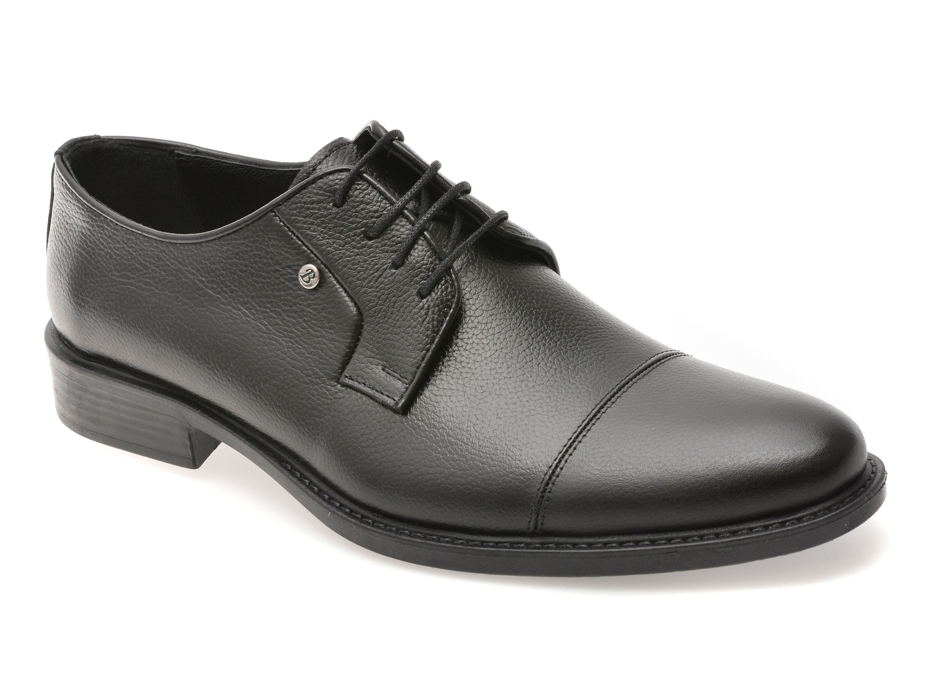 Pantofi eleganti BITE THE BULLET negri, BRL918, din piele naturala