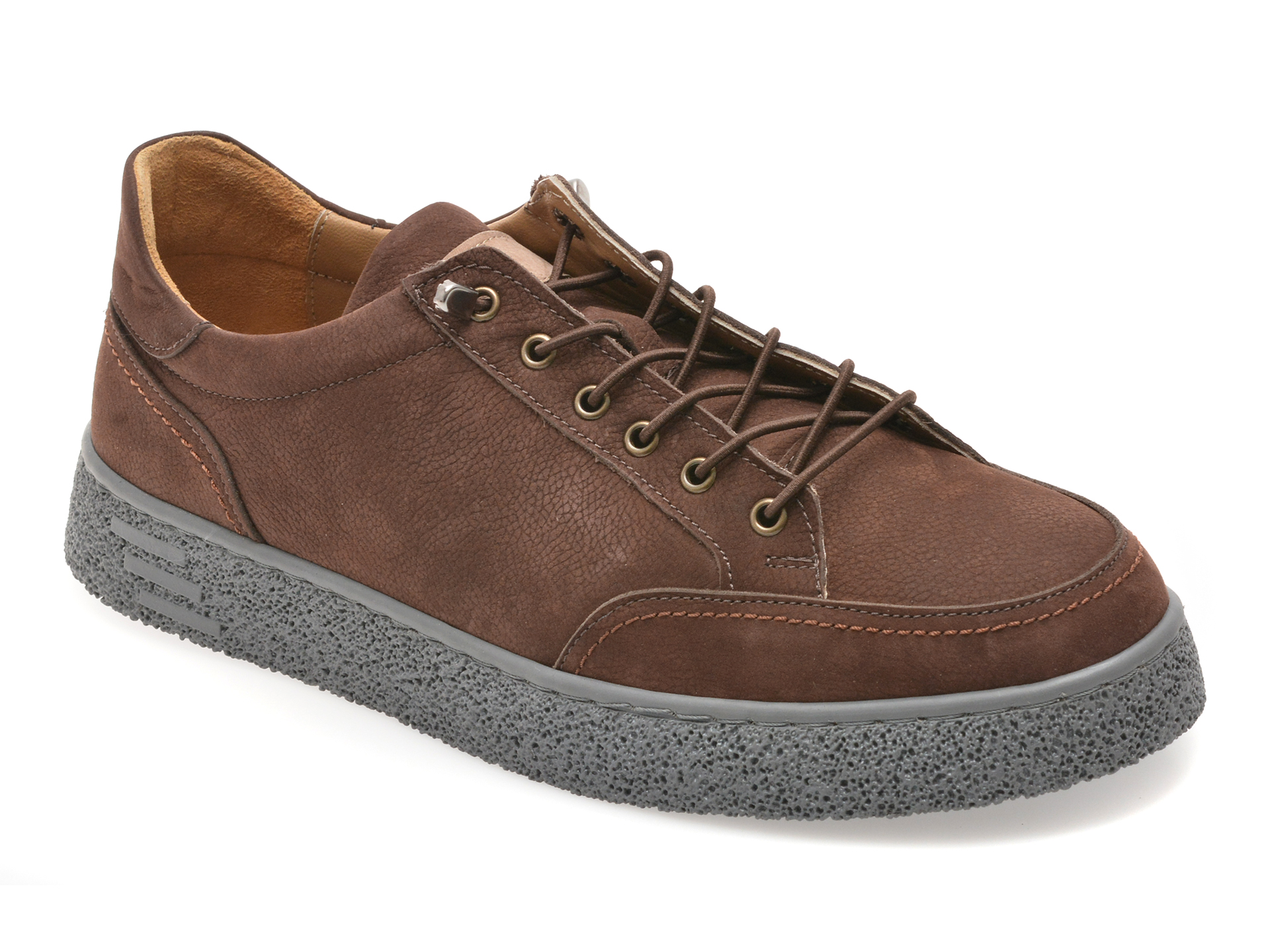 Pantofi sport BITE THE BULLET maro, RW1138, din nabuc