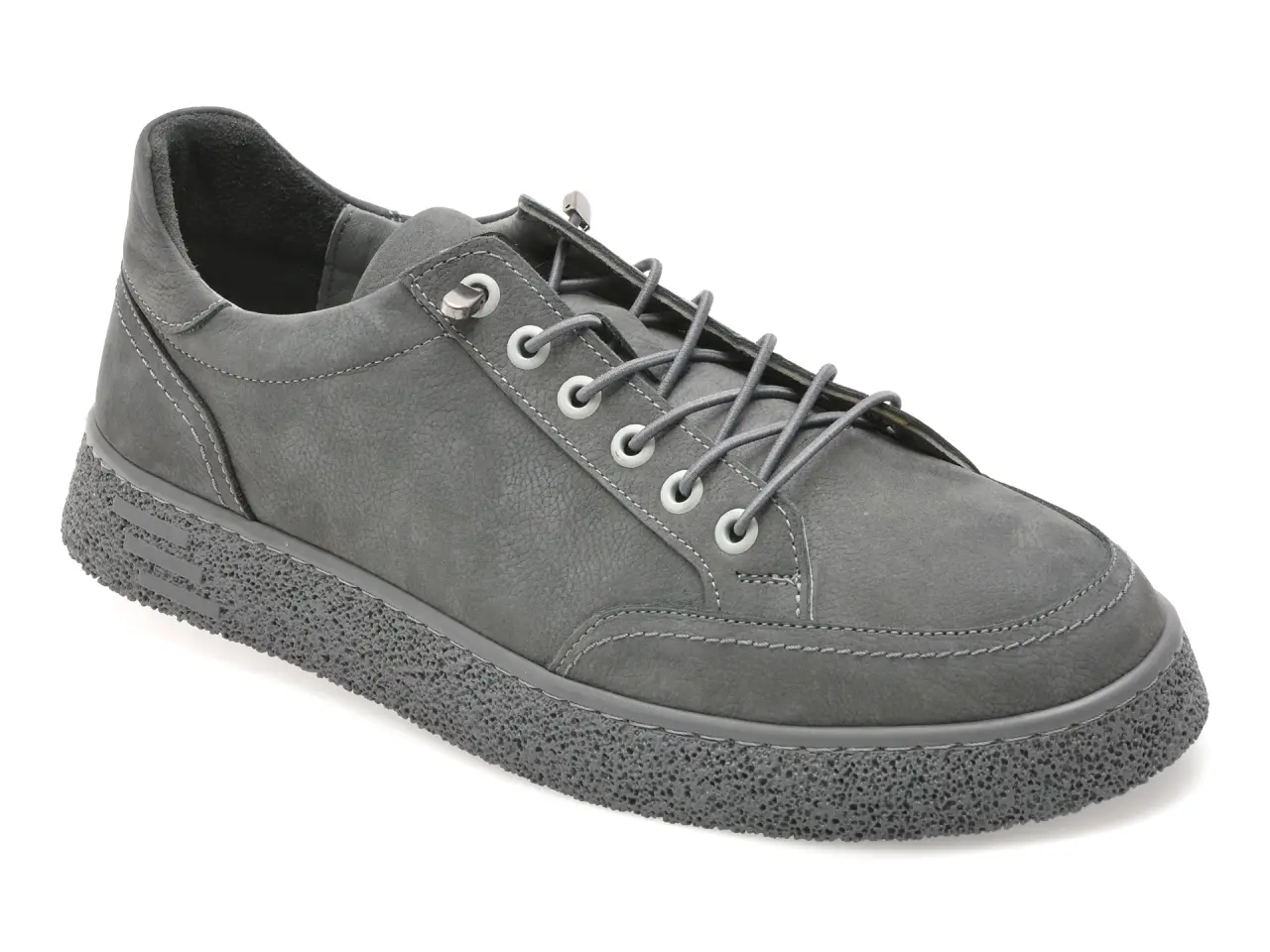 Pantofi sport BITE THE BULLET gri, RW1138, din nabuc