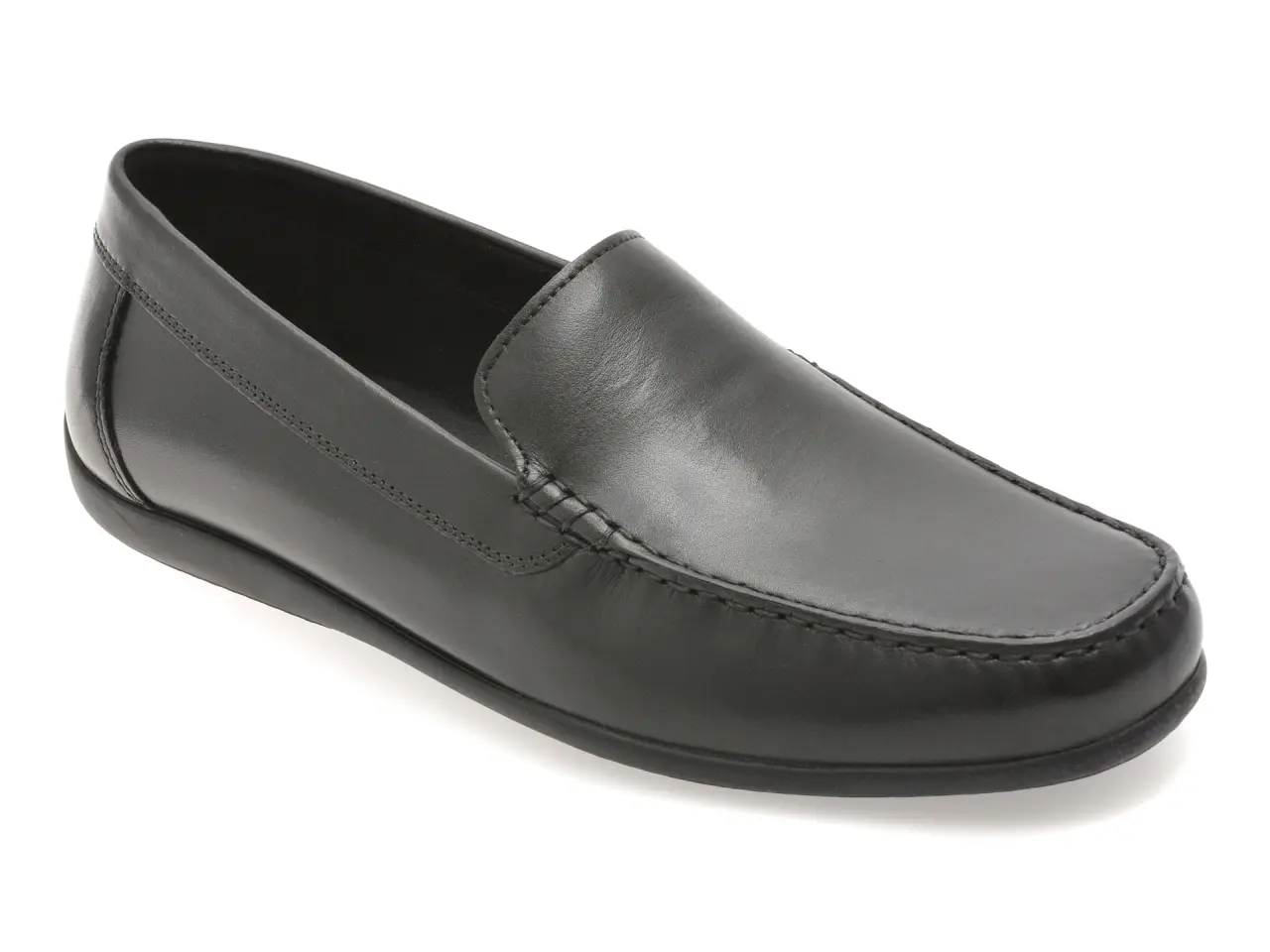Mocasini GEOX negri, U450WB, din piele naturala