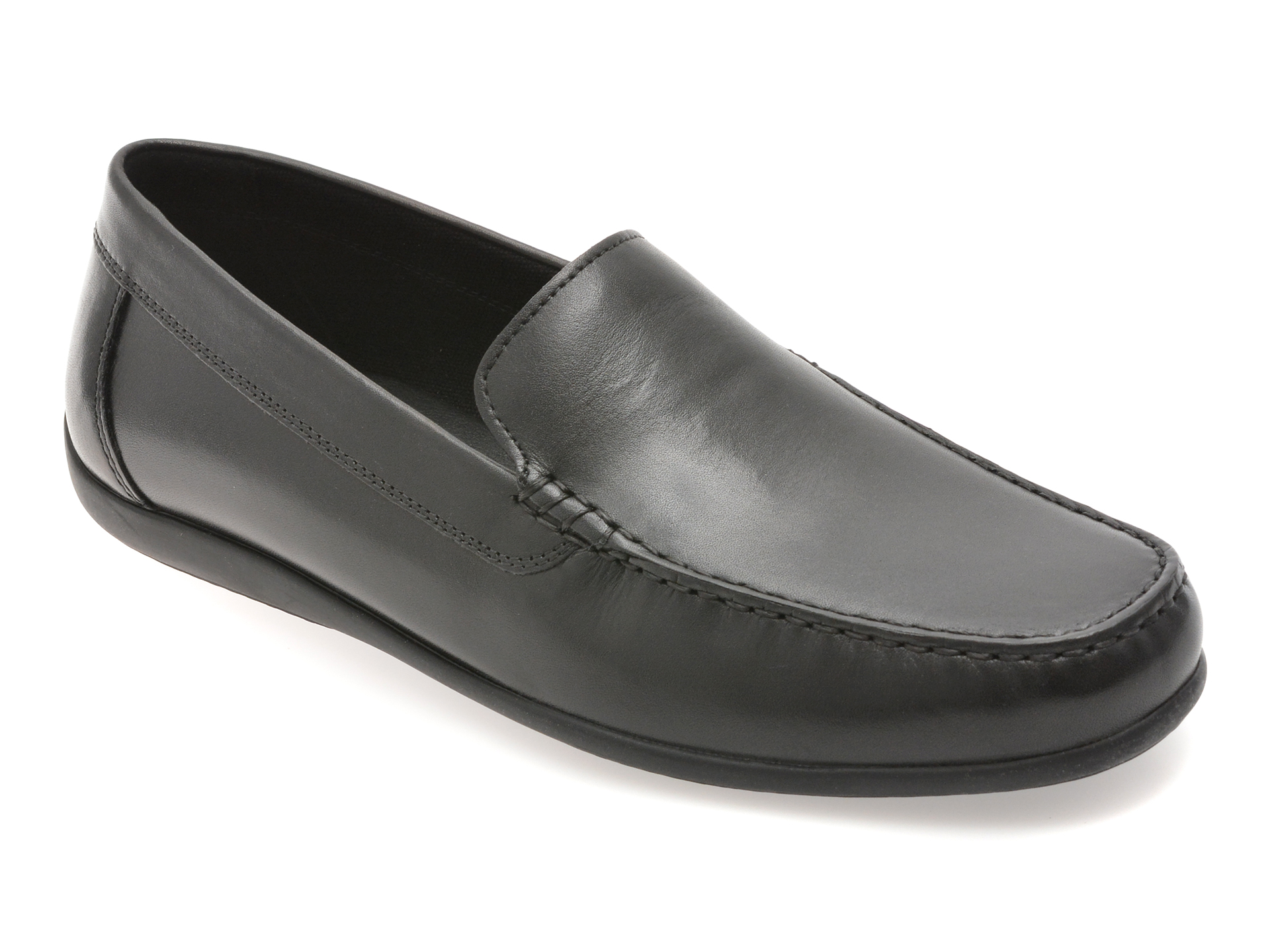 Mocasini GEOX negri, U450WB, din piele naturala
