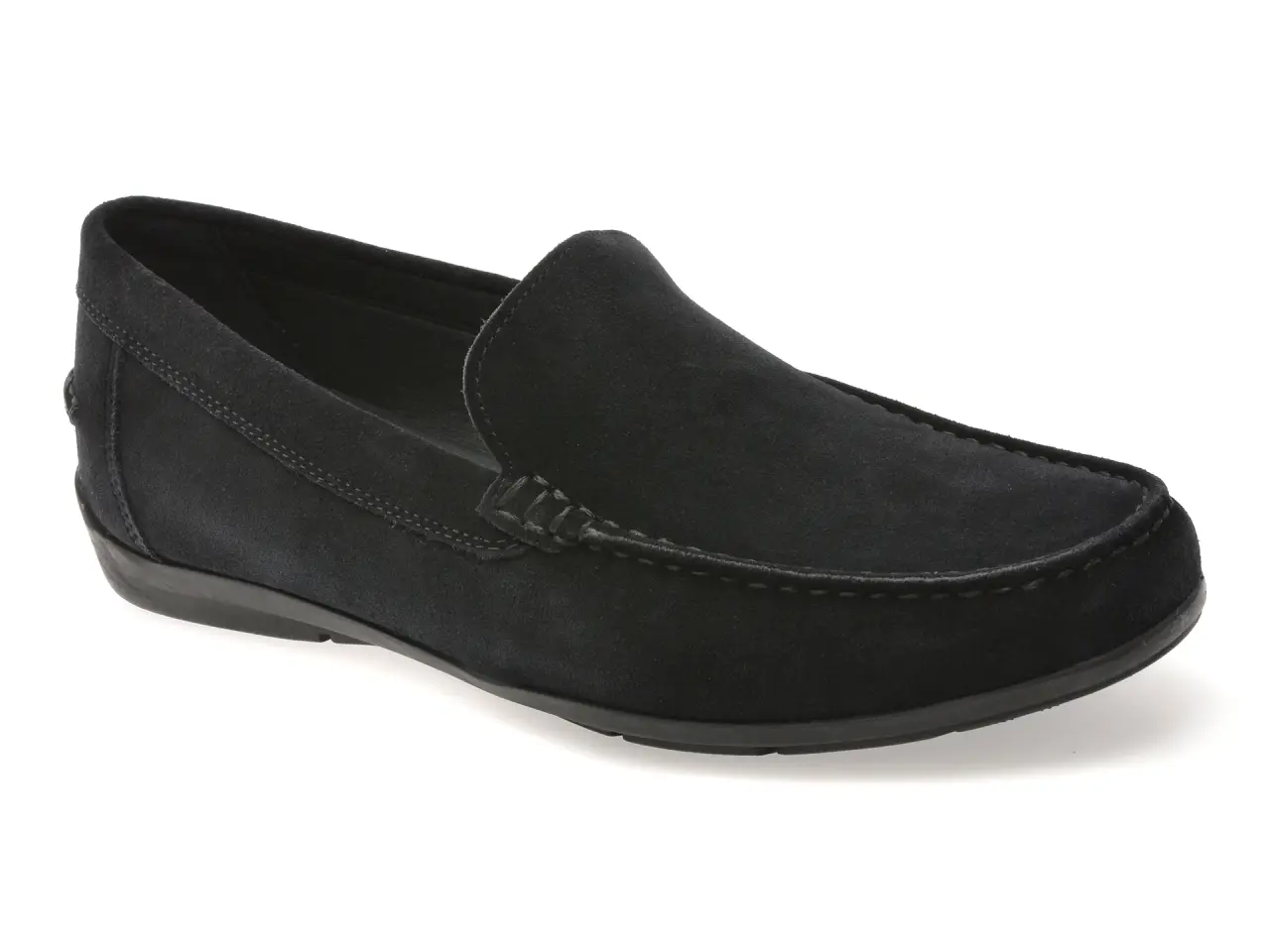 Mocasini GEOX bleumarin, U55Q3A, din piele intoarsa