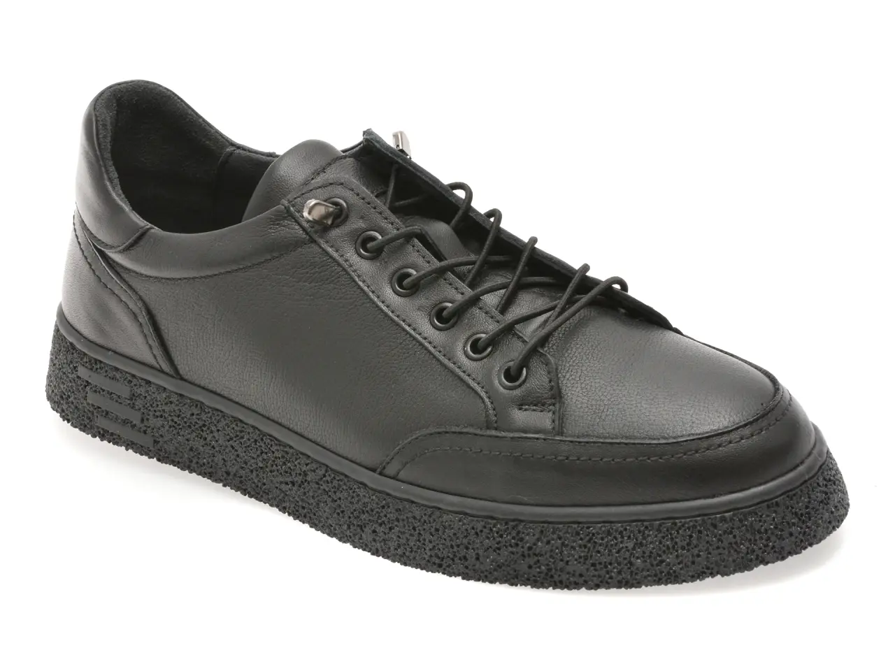 Pantofi sport BITE THE BULLET negri, RW1138, din piele naturala