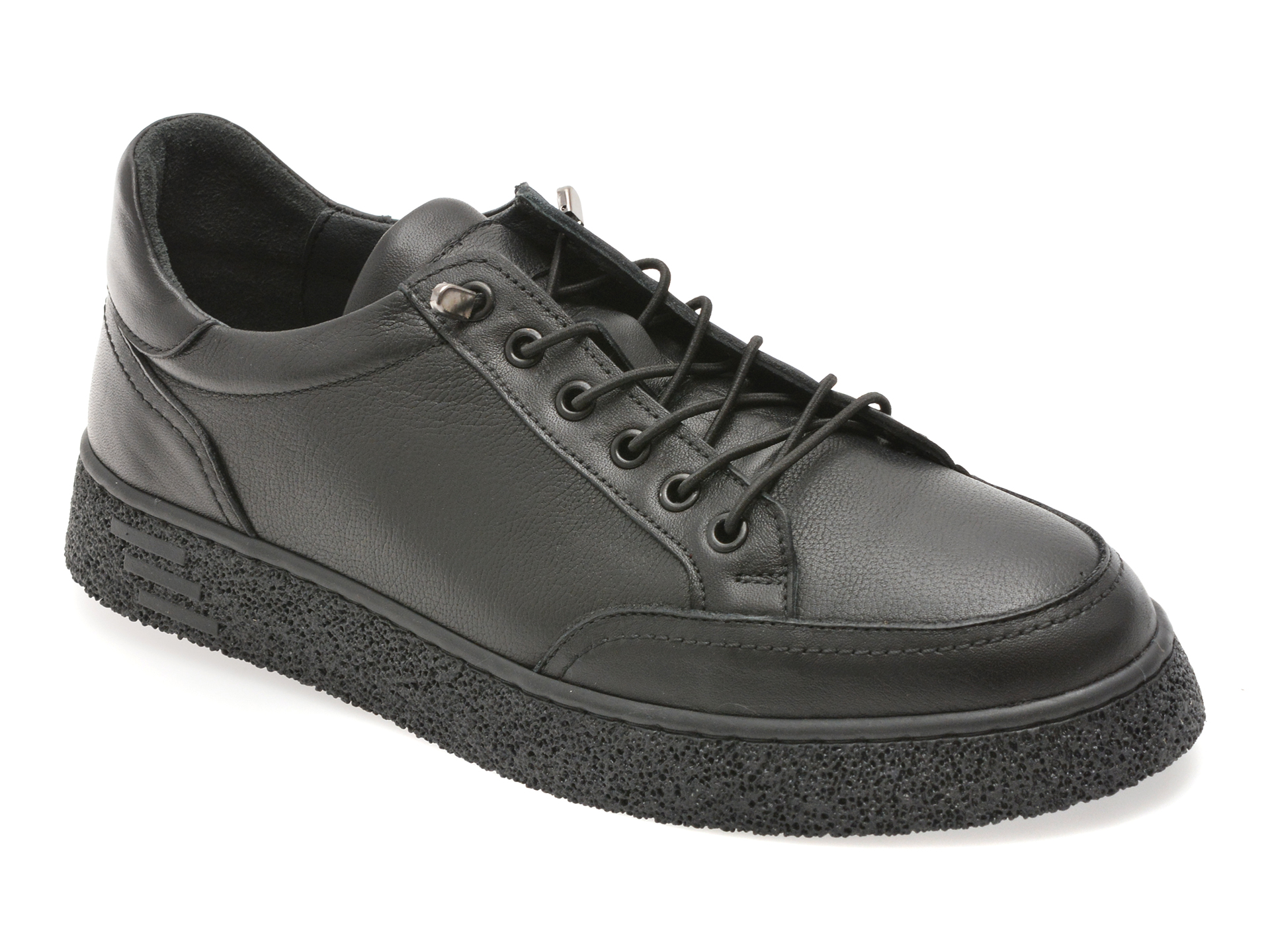 Pantofi sport BITE THE BULLET negri, RW1138, din piele naturala