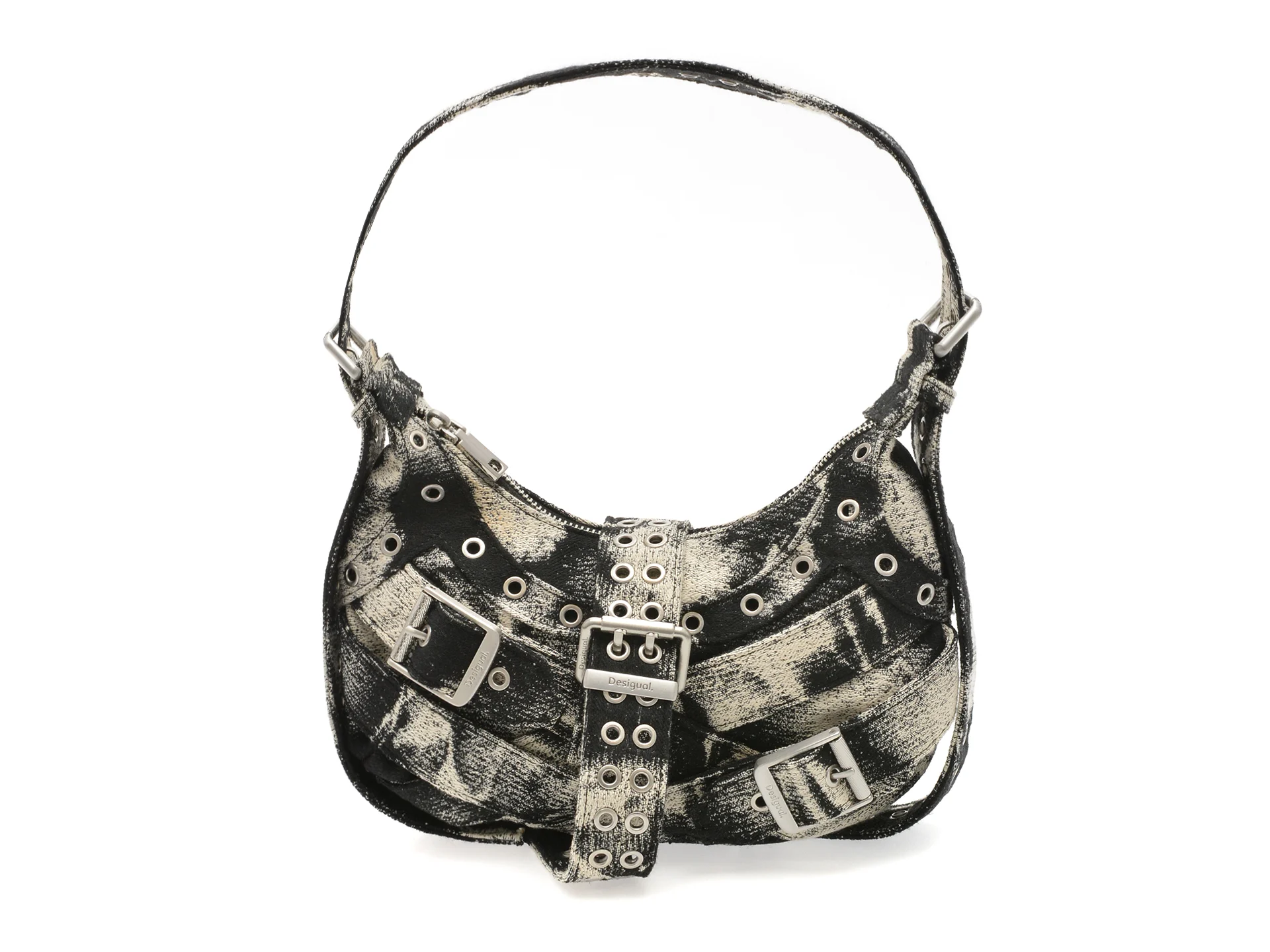 Geanta DESIGUAL neagra, SAXA19, din material textil