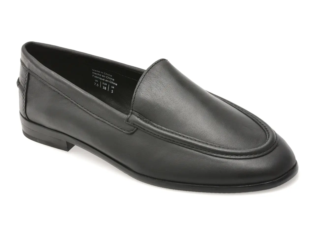 Mocasini ALDO negri, AMBAR 001, din piele naturala