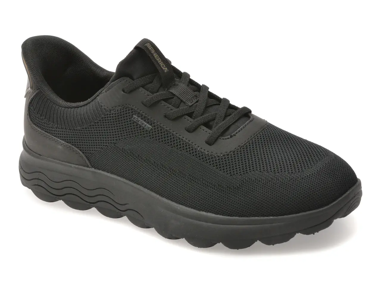 Pantofi sport GEOX negri, U55MPA, din material textil