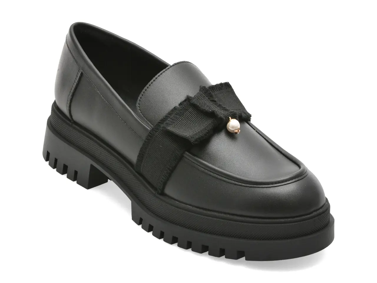 Mocasini ALDO negri, THEATRIC 001, din piele ecologica