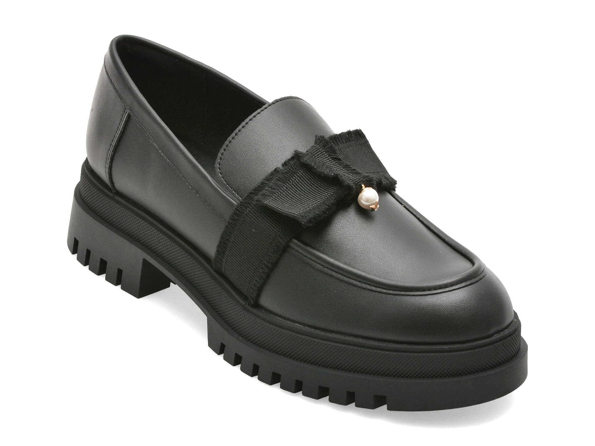 Mocasini ALDO negri, THEATRIC 001, din piele ecologica