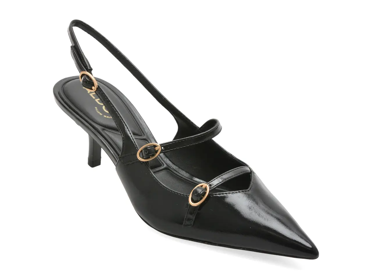 Pantofi eleganti ALDO negri, JACQUIE 001, din piele ecologica