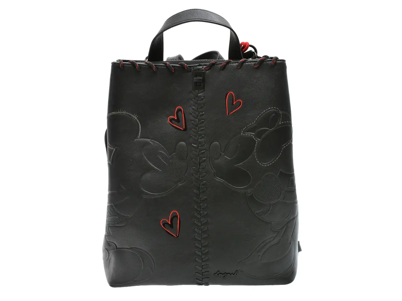 Rucsac DESIGUAL negru, SAKP43, din piele ecologica
