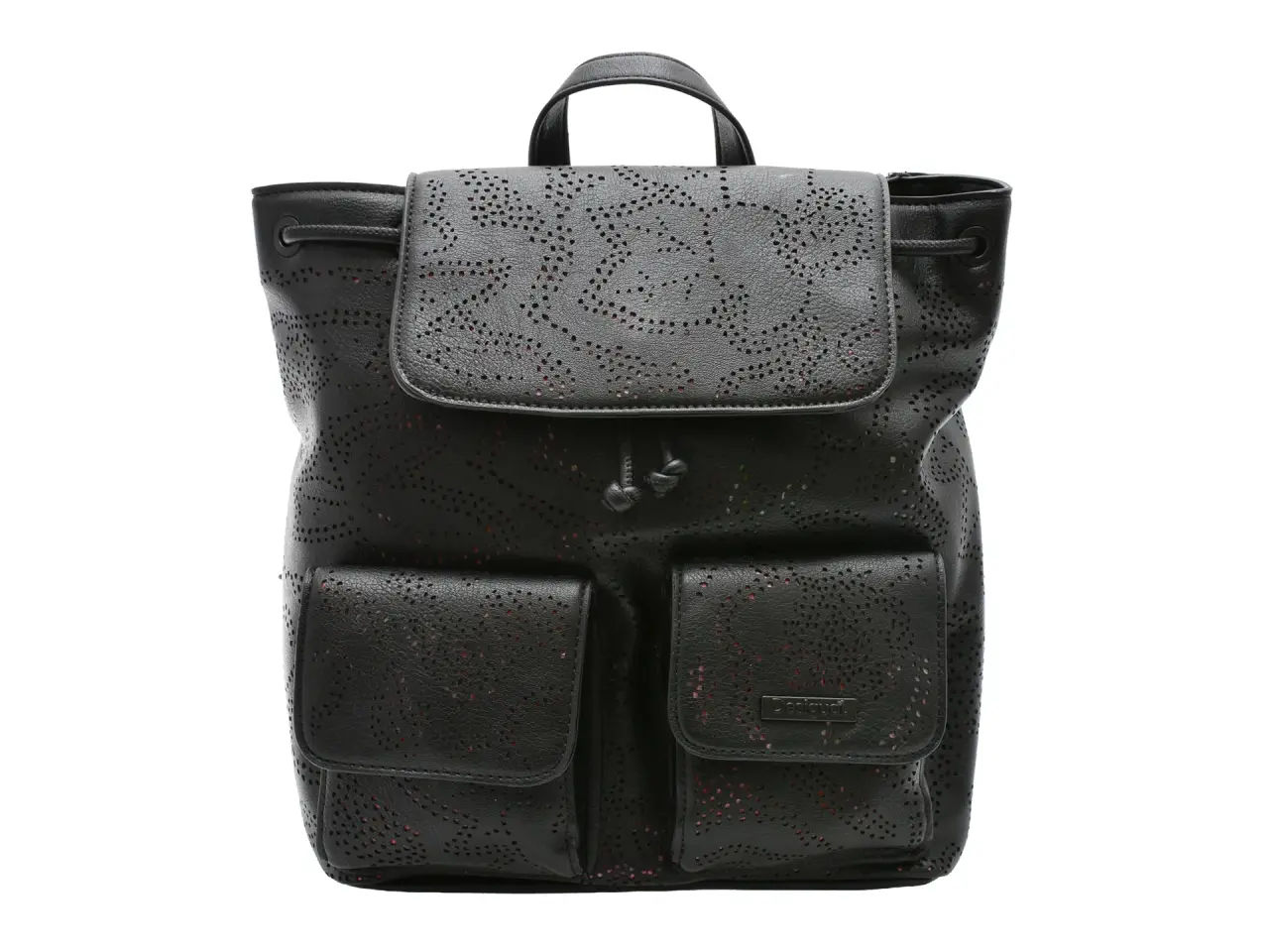 Rucsac DESIGUAL negru, SAKP30, din piele ecologica