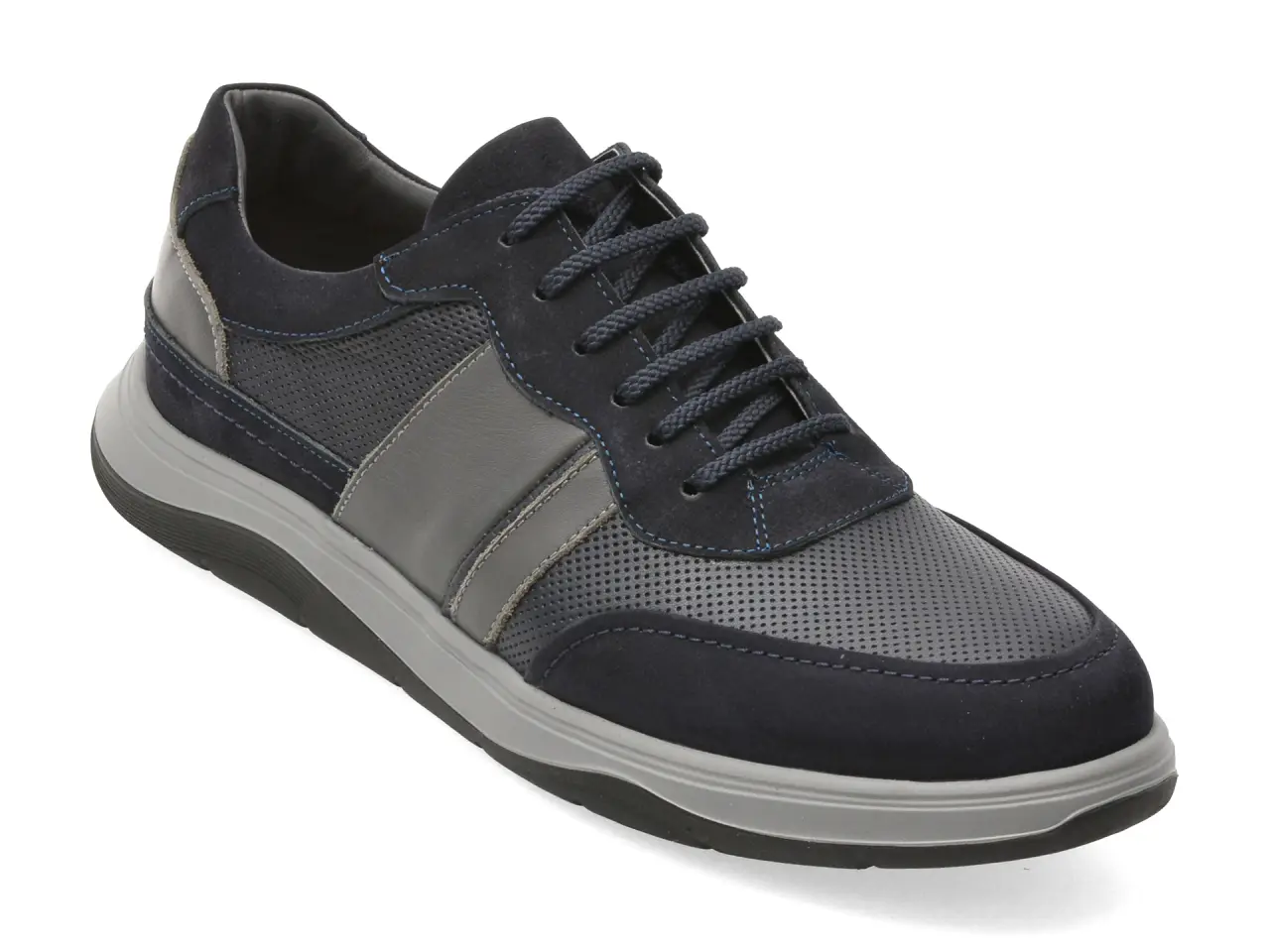 Pantofi sport OTTER bleumarin, 60742, din piele naturala