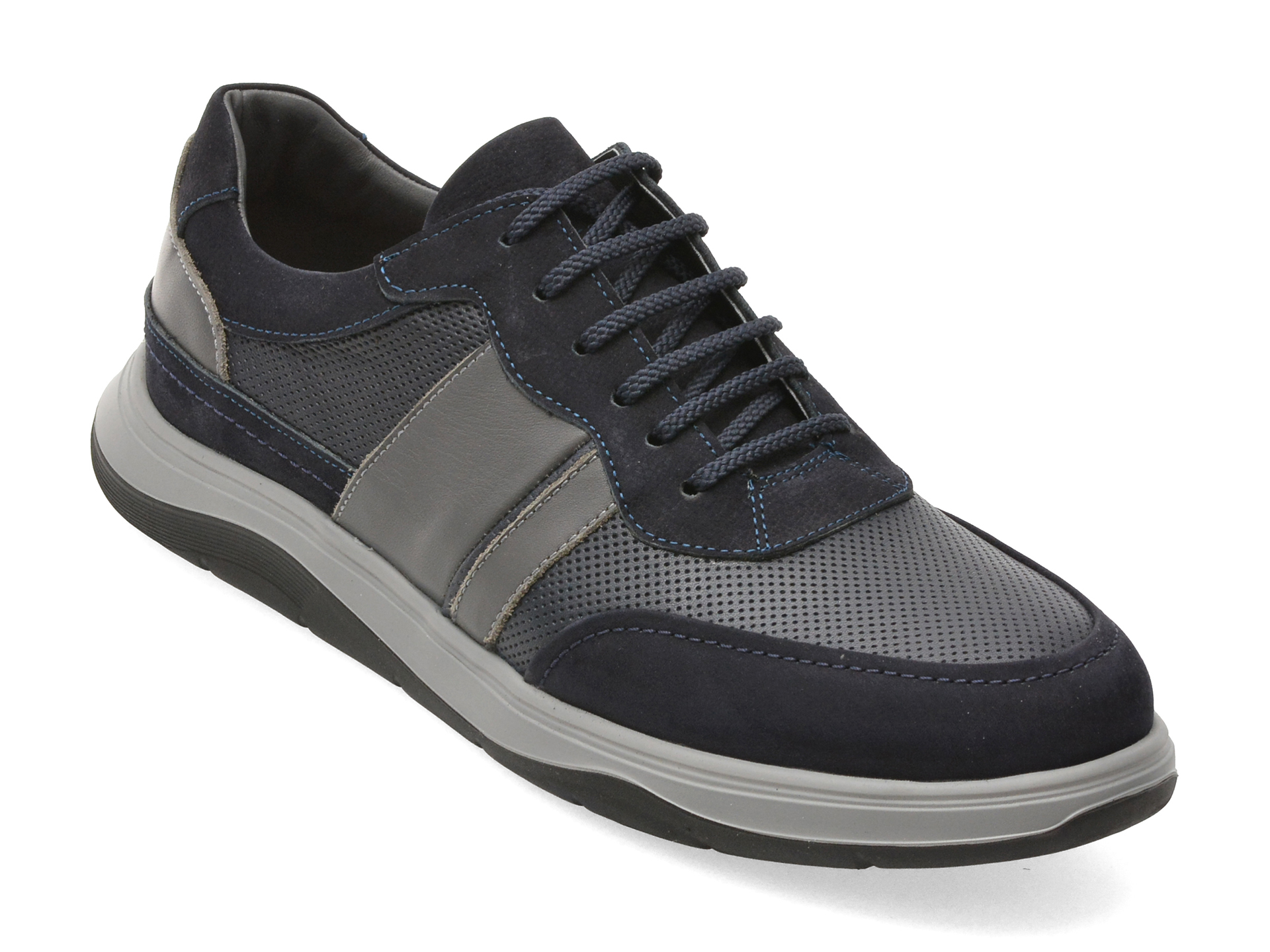 Pantofi sport OTTER bleumarin, 60742, din piele naturala