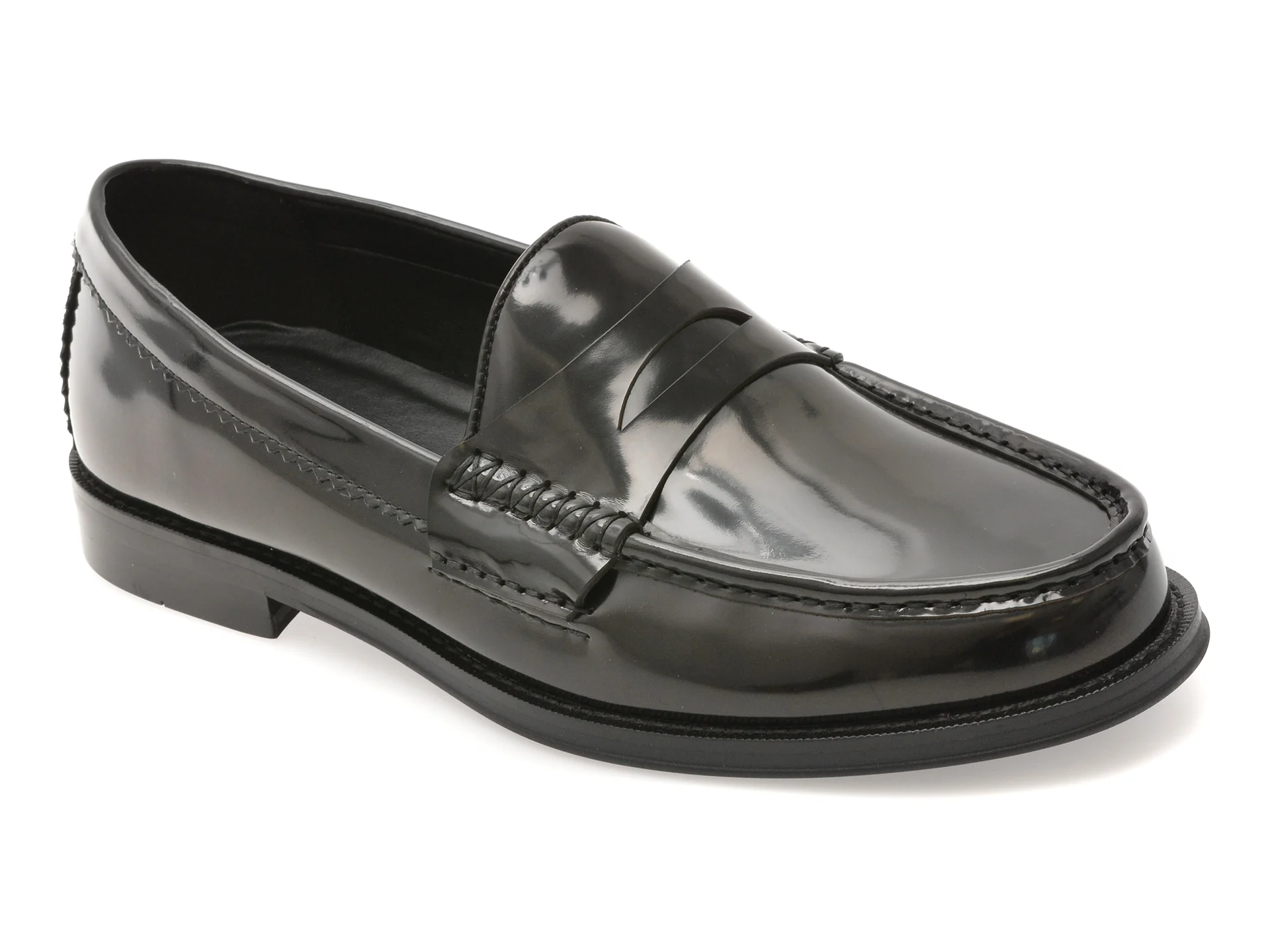 Mocasini ALDO negri, LUDOVIK 001, din piele naturala