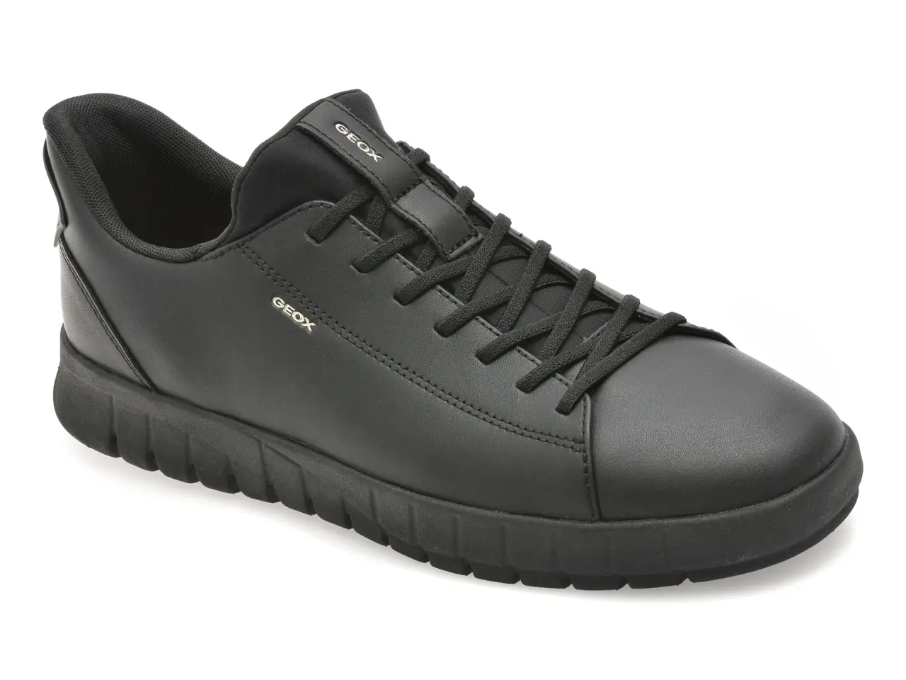 Pantofi sport GEOX negri, U65MAA, din piele naturala