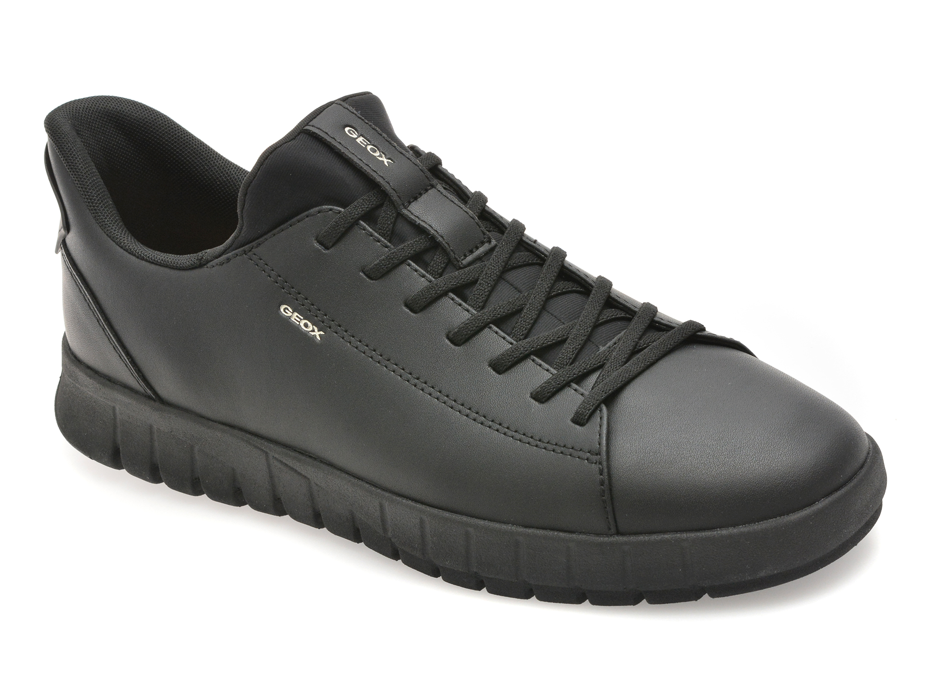 Pantofi sport GEOX negri, U65MAA, din piele naturala