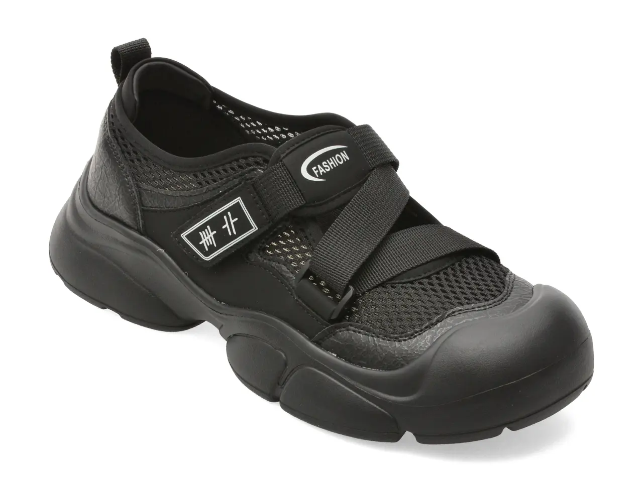 Pantofi sport FLAVIA PASSINI negri, 3756, din piele ecologica