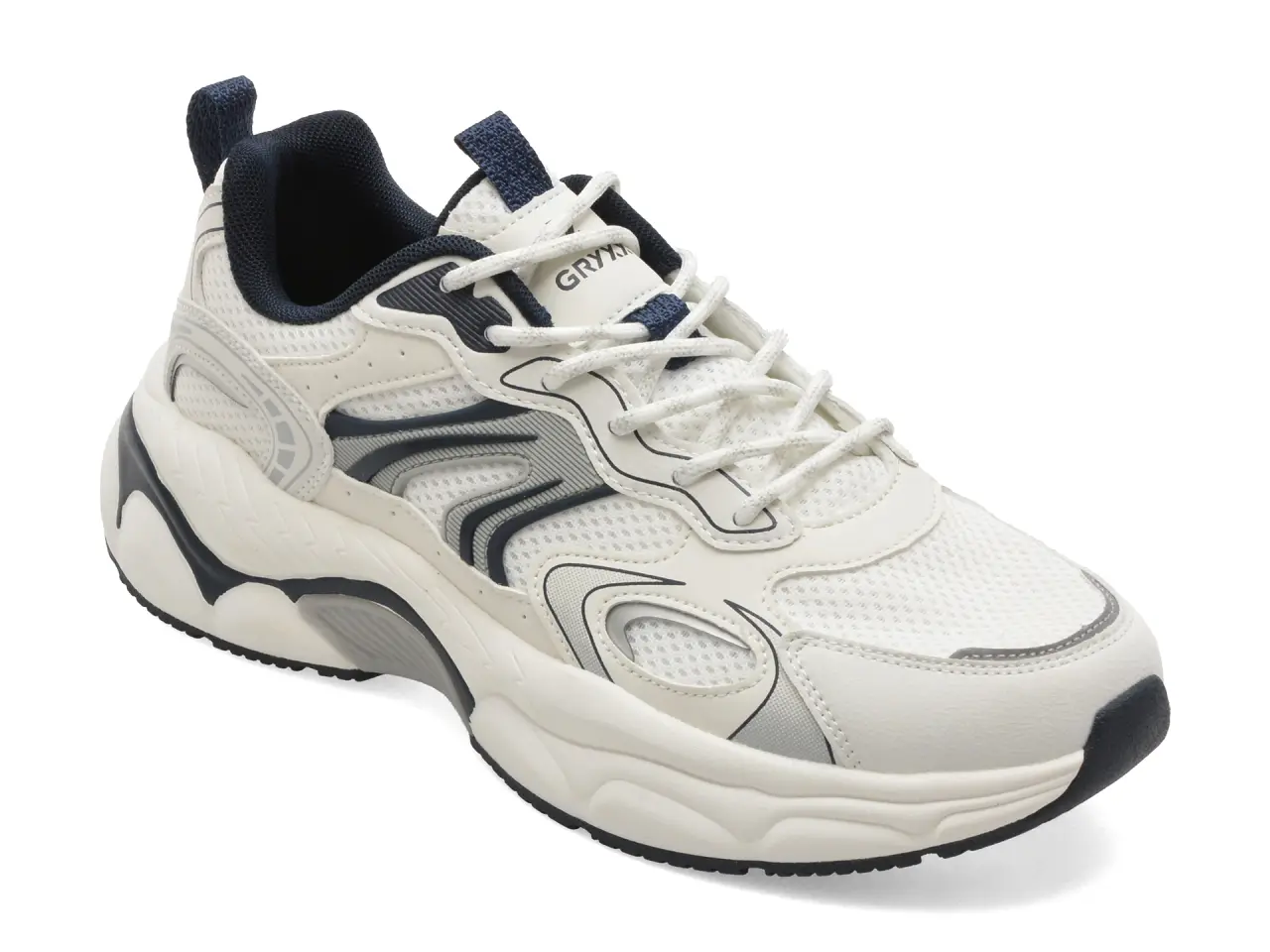 Pantofi sport GRYXX albi, 153166, din material textil