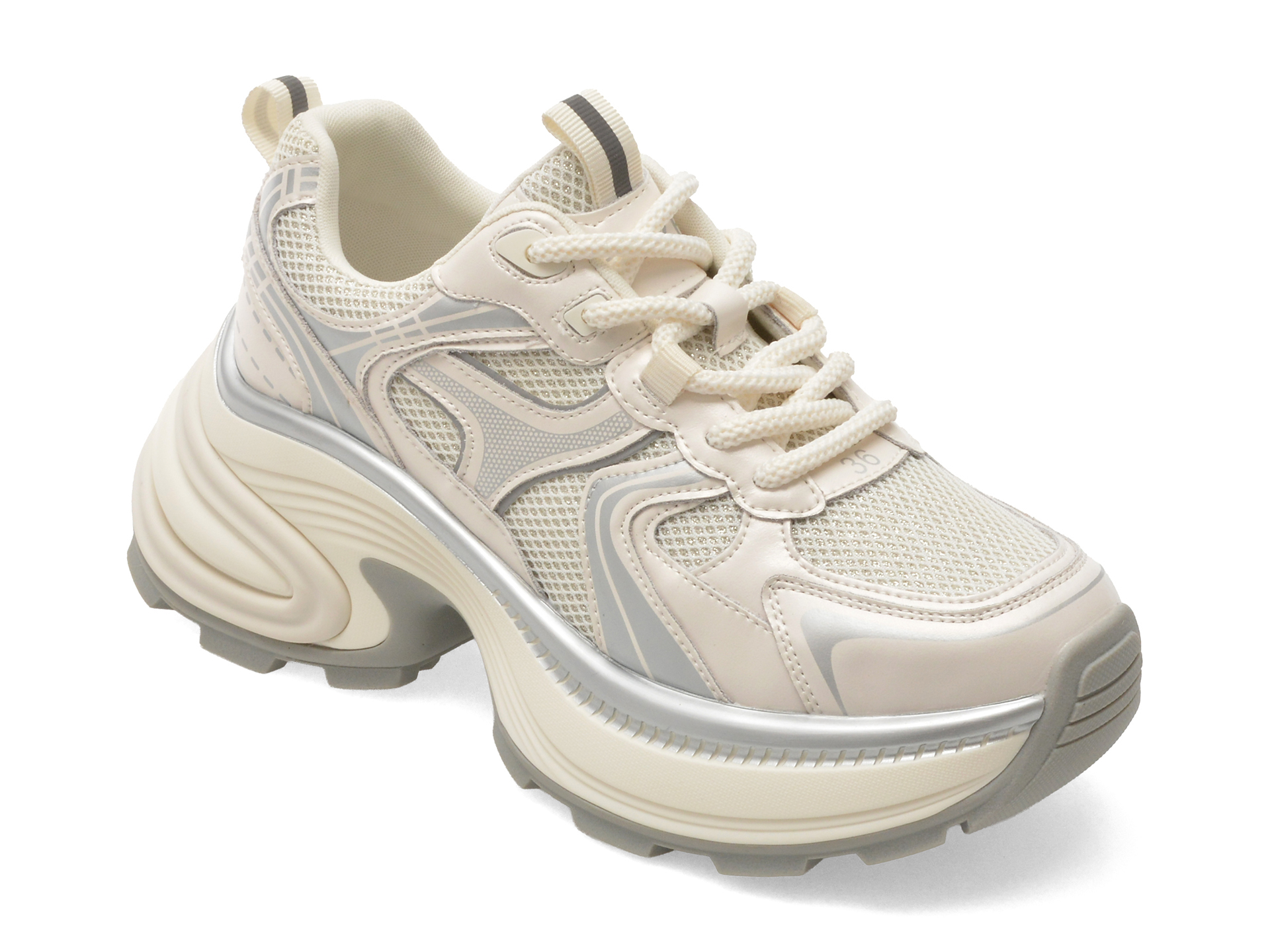 Pantofi sport FLAVIA PASSINI albi, 910, din piele naturala