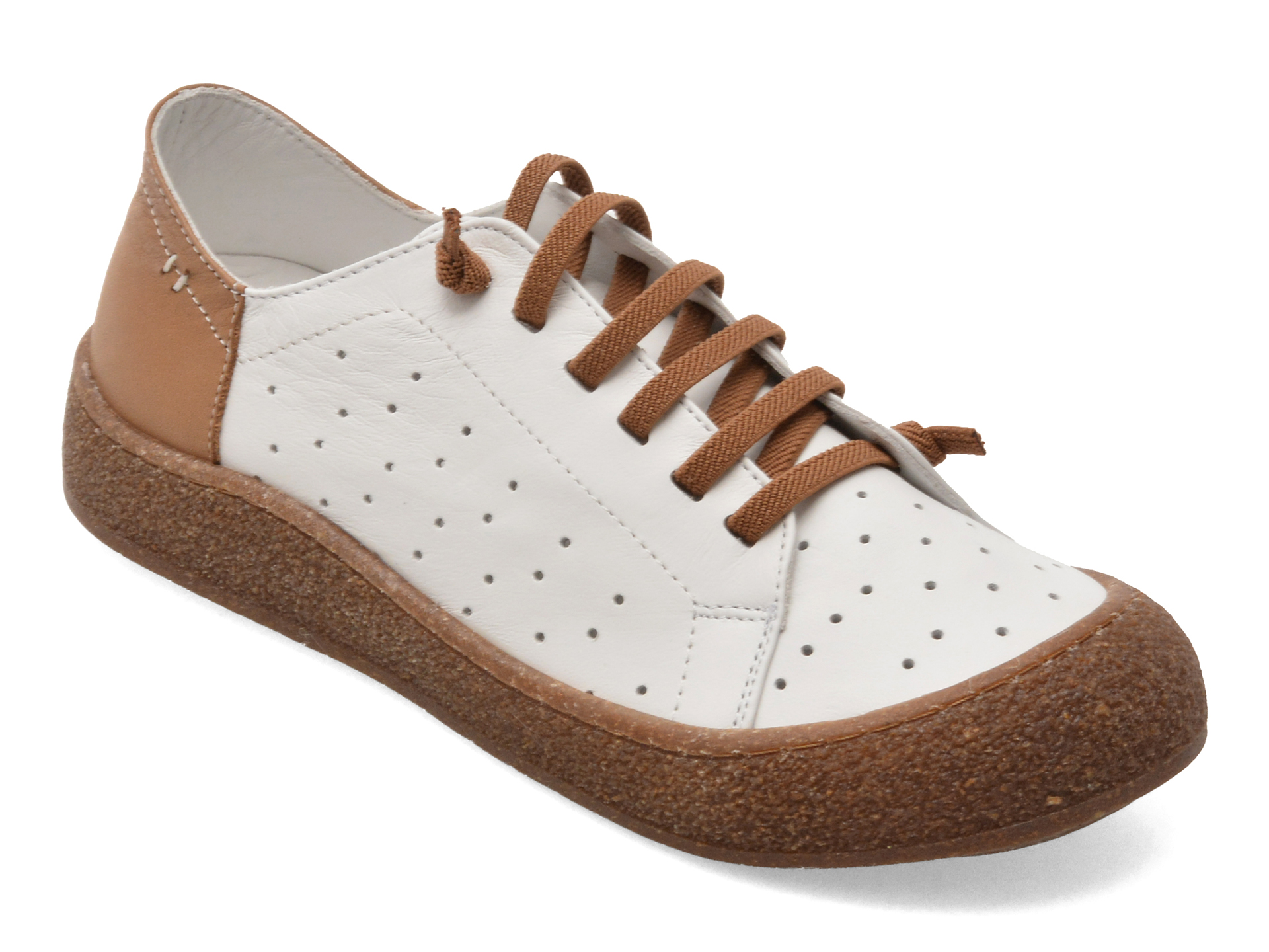 Pantofi sport GRYXX albi, 13011, din piele naturala