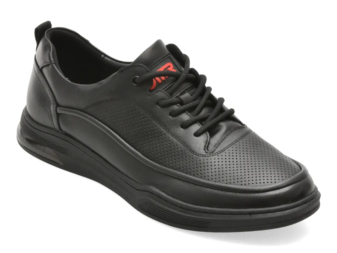 Pantofi sport OTTER negri, 63091, din piele naturala