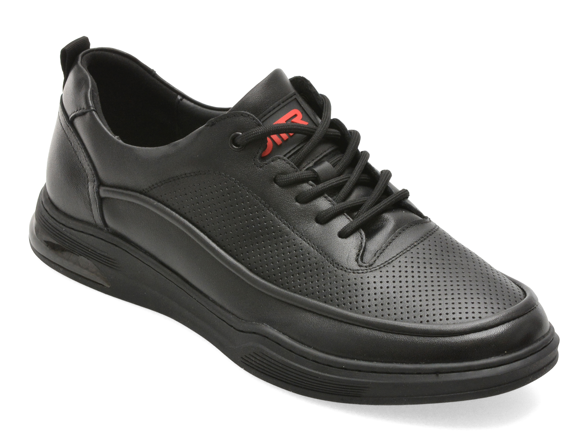 Pantofi sport OTTER negri, 63091, din piele naturala