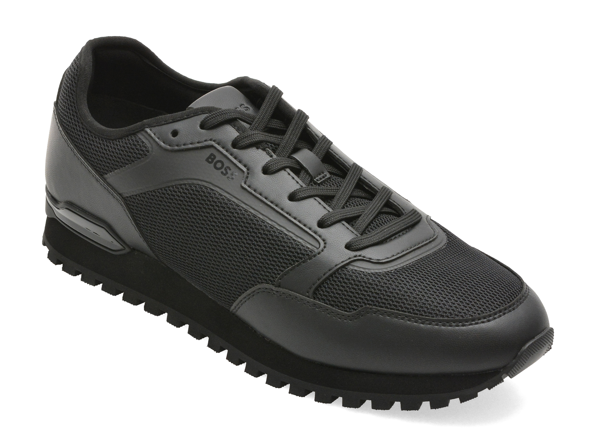 Pantofi sport BOSS negri, 7903, din material textil