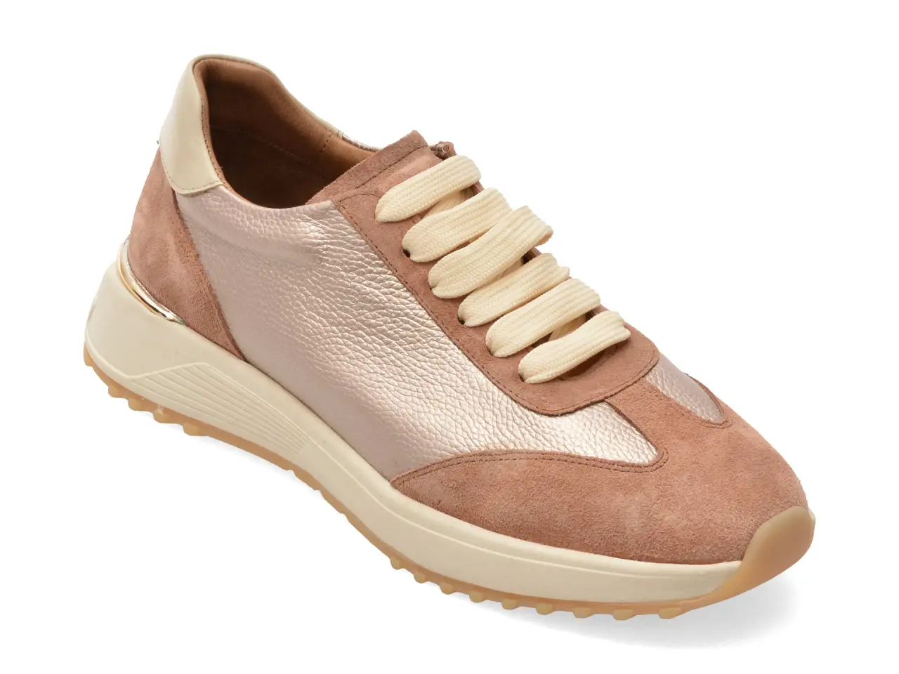 Pantofi sport EPICA nude, 1001319, din piele naturala