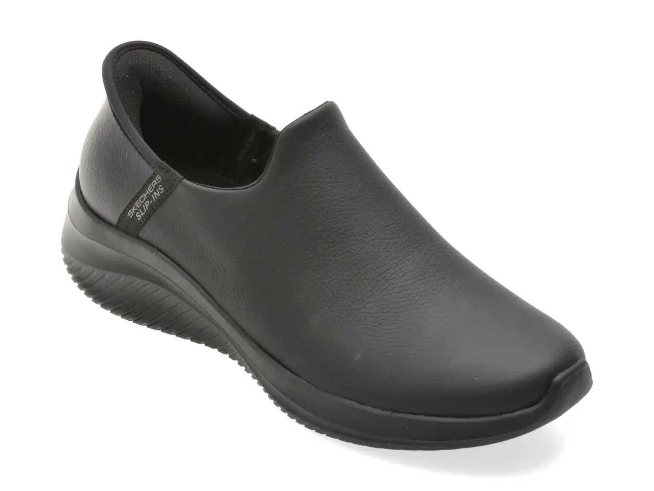 Pantofi sport SKECHERS negri, ULTRA FLEX 3.0, din piele naturala