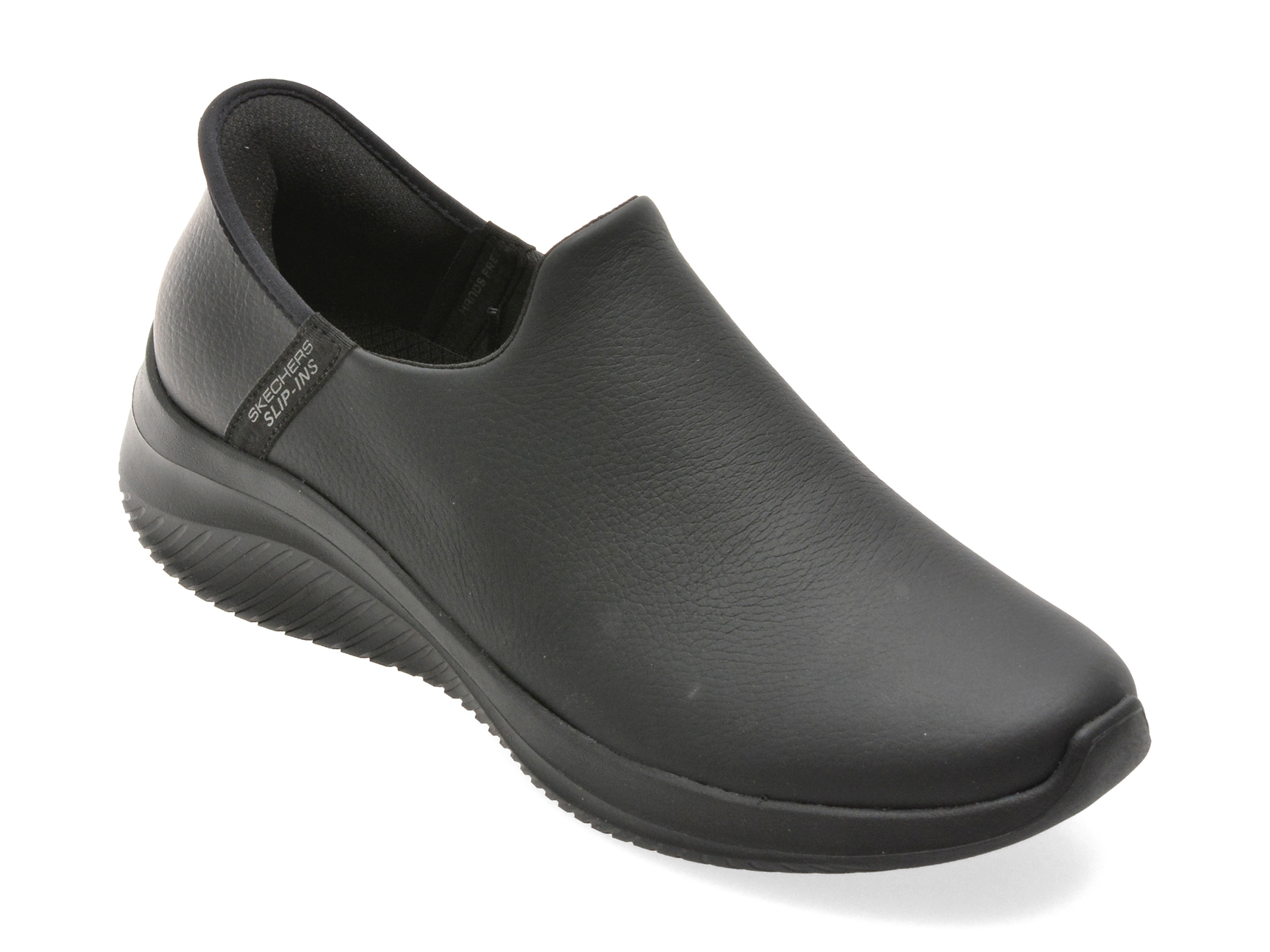 Pantofi sport SKECHERS negri, ULTRA FLEX 3.0, din piele naturala