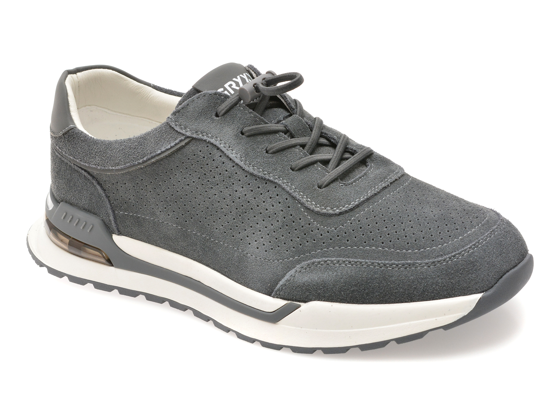 Pantofi sport GRYXX gri, 63102, din piele intoarsa