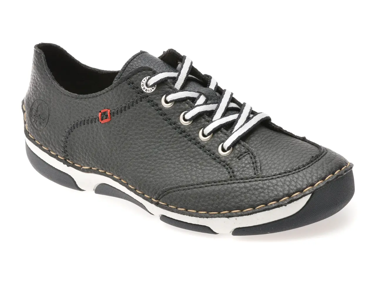 Pantofi RIEKER bleumarin, 55901, din piele naturala