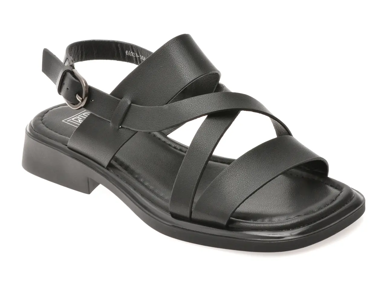 Sandale FLAVIA PASSINI negre, 6A038, din piele naturala