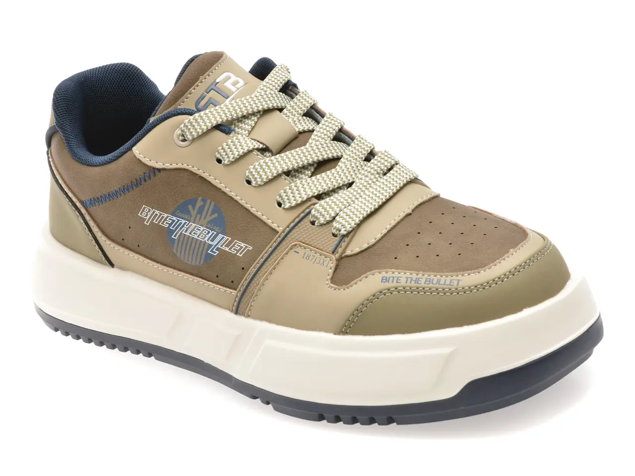 Pantofi sport BITE THE BULLET gri, 251209, din piele naturala