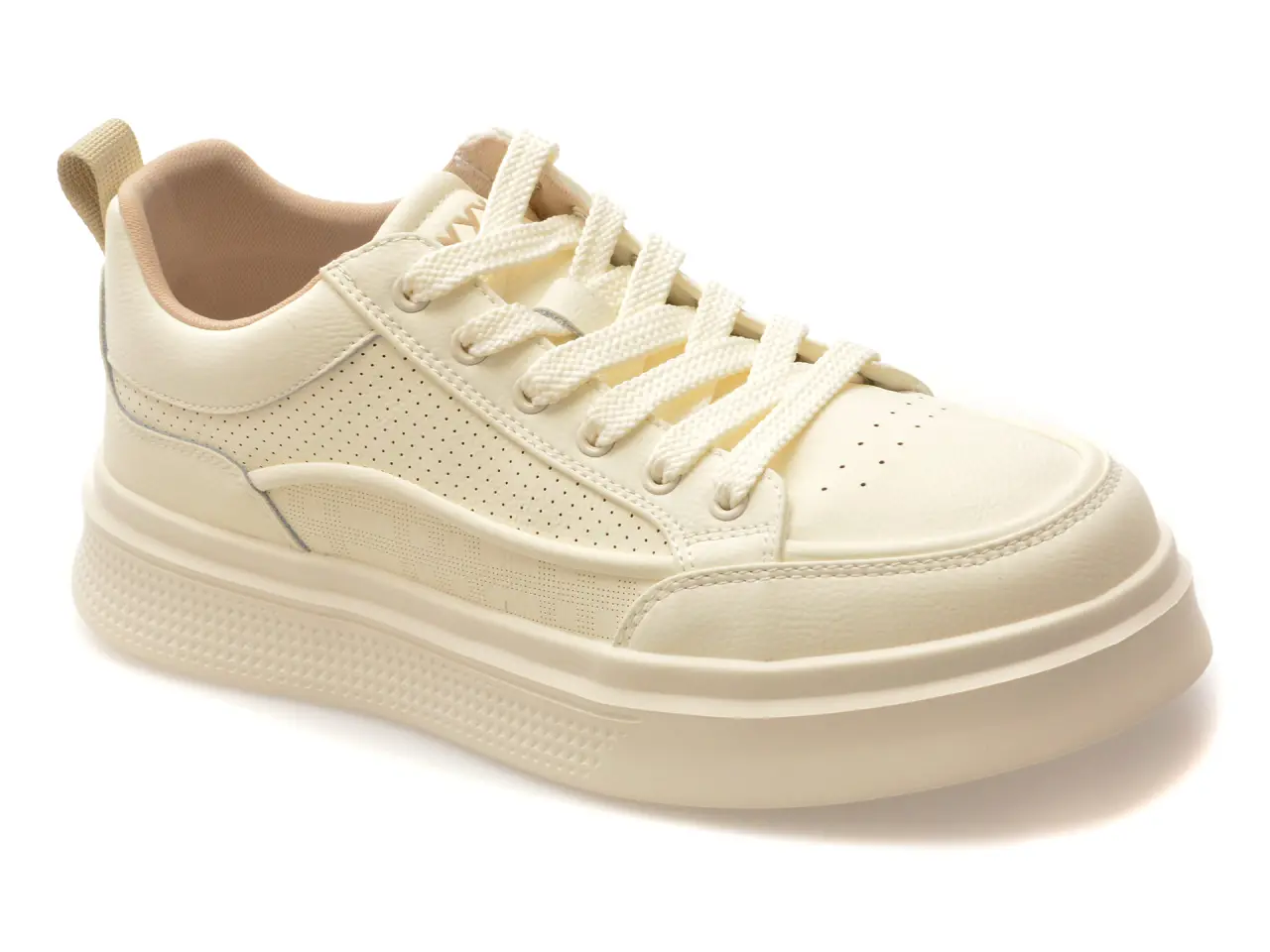 Pantofi sport GRYXX albi, 9253, din piele naturala