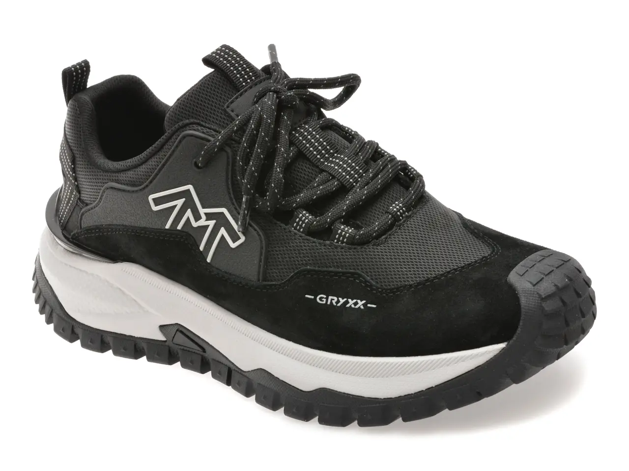 Pantofi sport GRYXX negri, 5901, din piele naturala