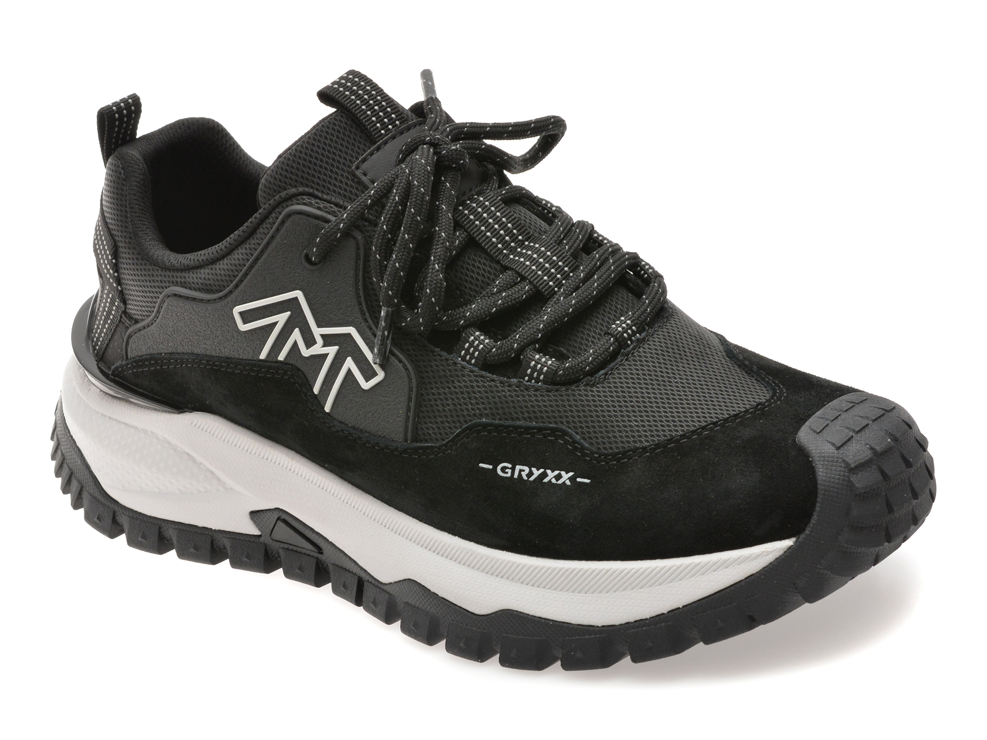 Pantofi sport GRYXX negri, 5901, din piele naturala