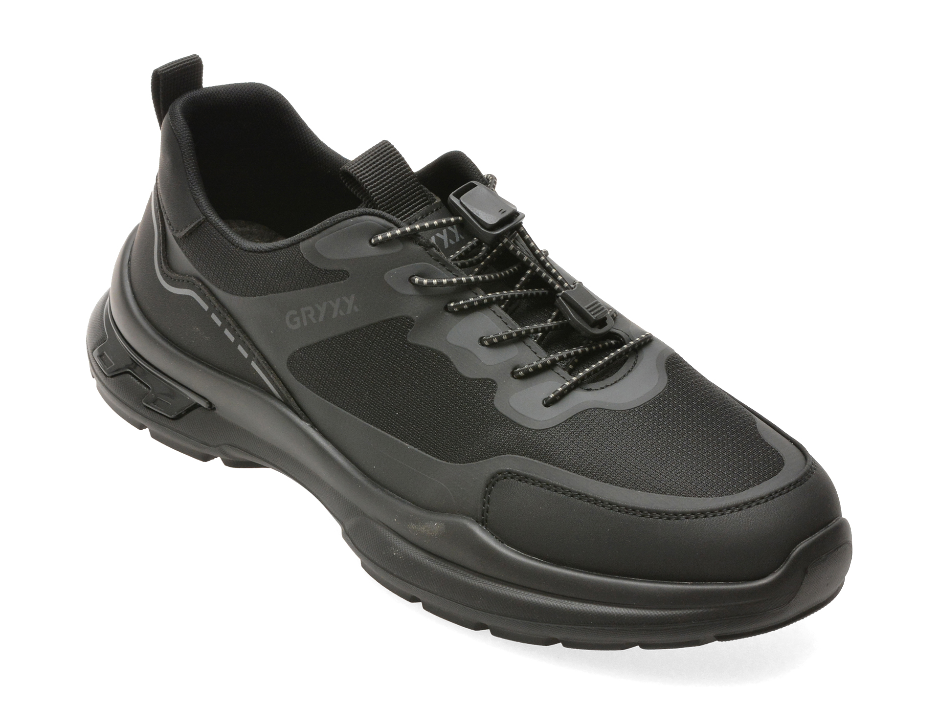 Pantofi sport GRYXX negri, 19081, din material textil