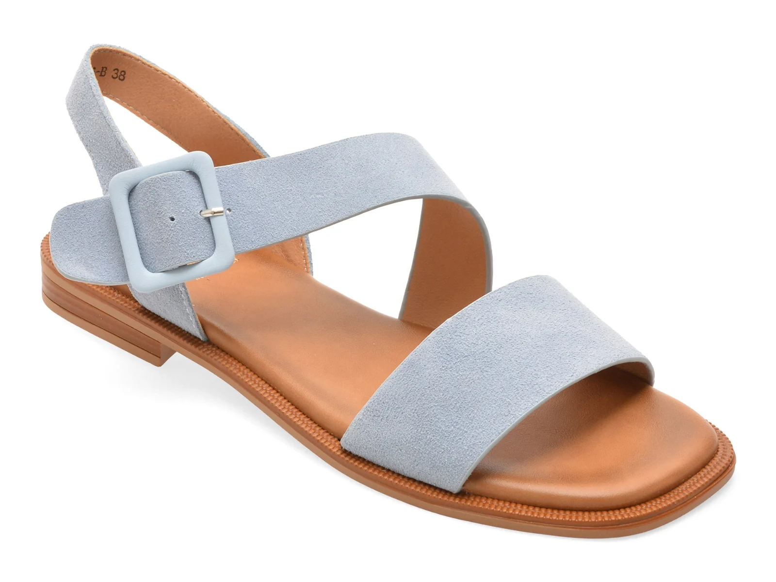 Sandale FLAVIA PASSINI albastre, 35K6, din piele intoarsa