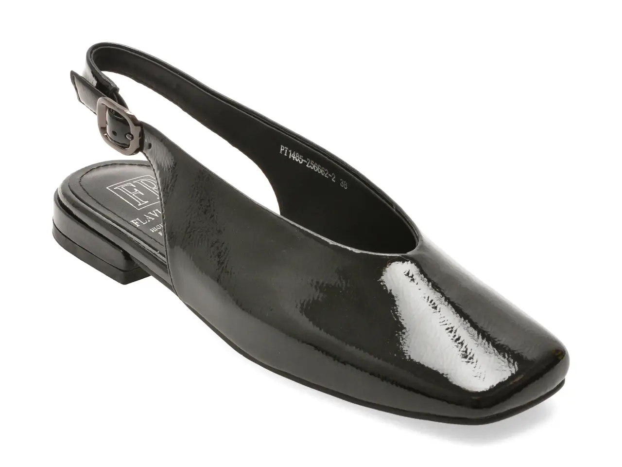 Pantofi eleganti FLAVIA PASSINI negri, PT1485, din piele naturala lacuita
